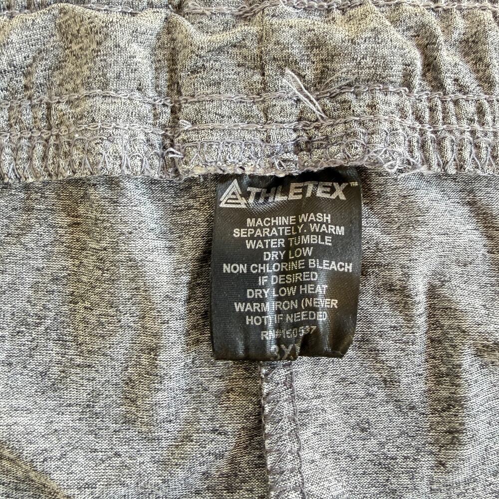 Athletex Mens Basketball Shorts Size 3X Gray White Trim Athletic - Picture 2 of 4
